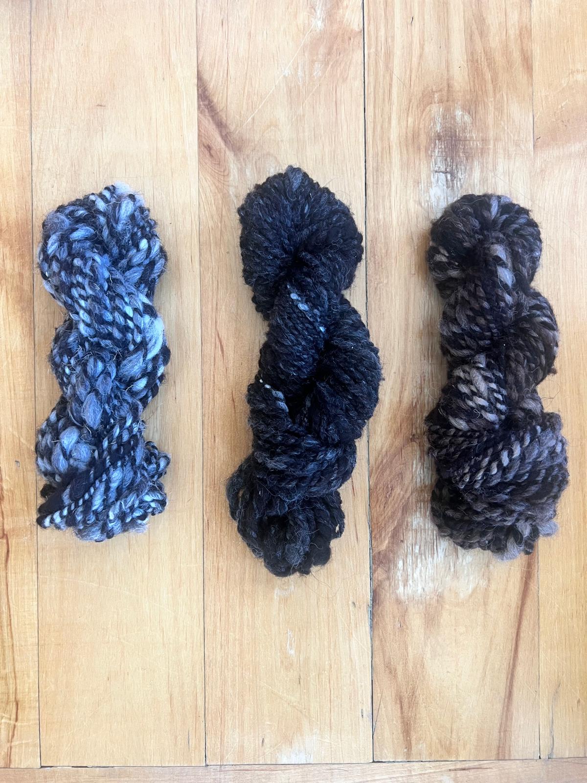 Wool yarn skeins